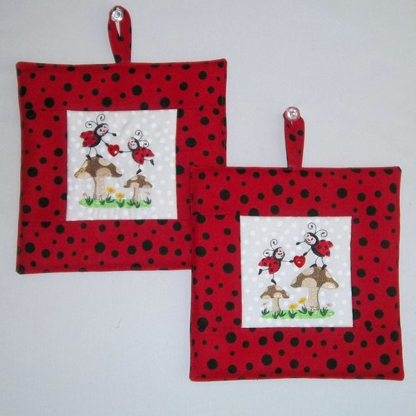 Ladybug Pot Holders