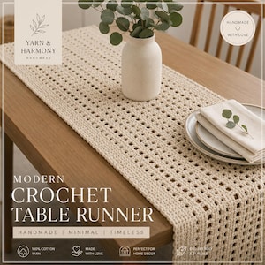 Elegant Handmade Crochet Table Runner Pattern PDF