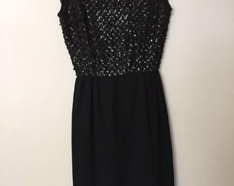 Sexy Sequin-Top 1960's Wiggle Dress