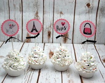 Items Similar To Paris Themed Birthday Party Glitter Bottles