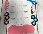 Items Similar To Diy Kit Sock Hop Birthday Party Favor Tags Fab