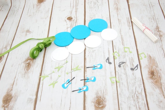 Diy Rock Band Themed Birthday Party Cupcake Toppers Rock And Roll