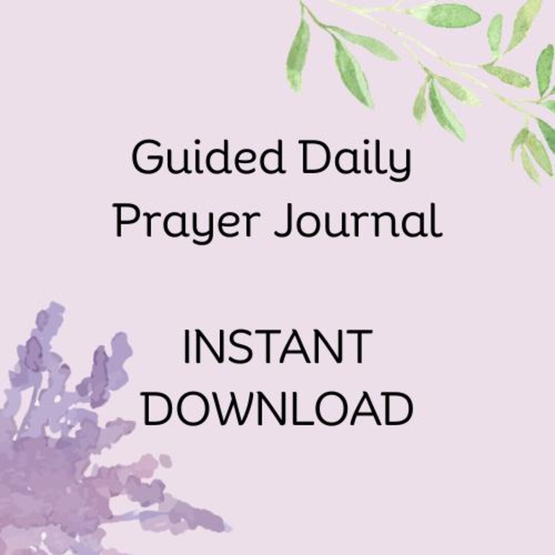 Printable Prayer Journal | Guided Bible Study, Gratitude Reflection ...
