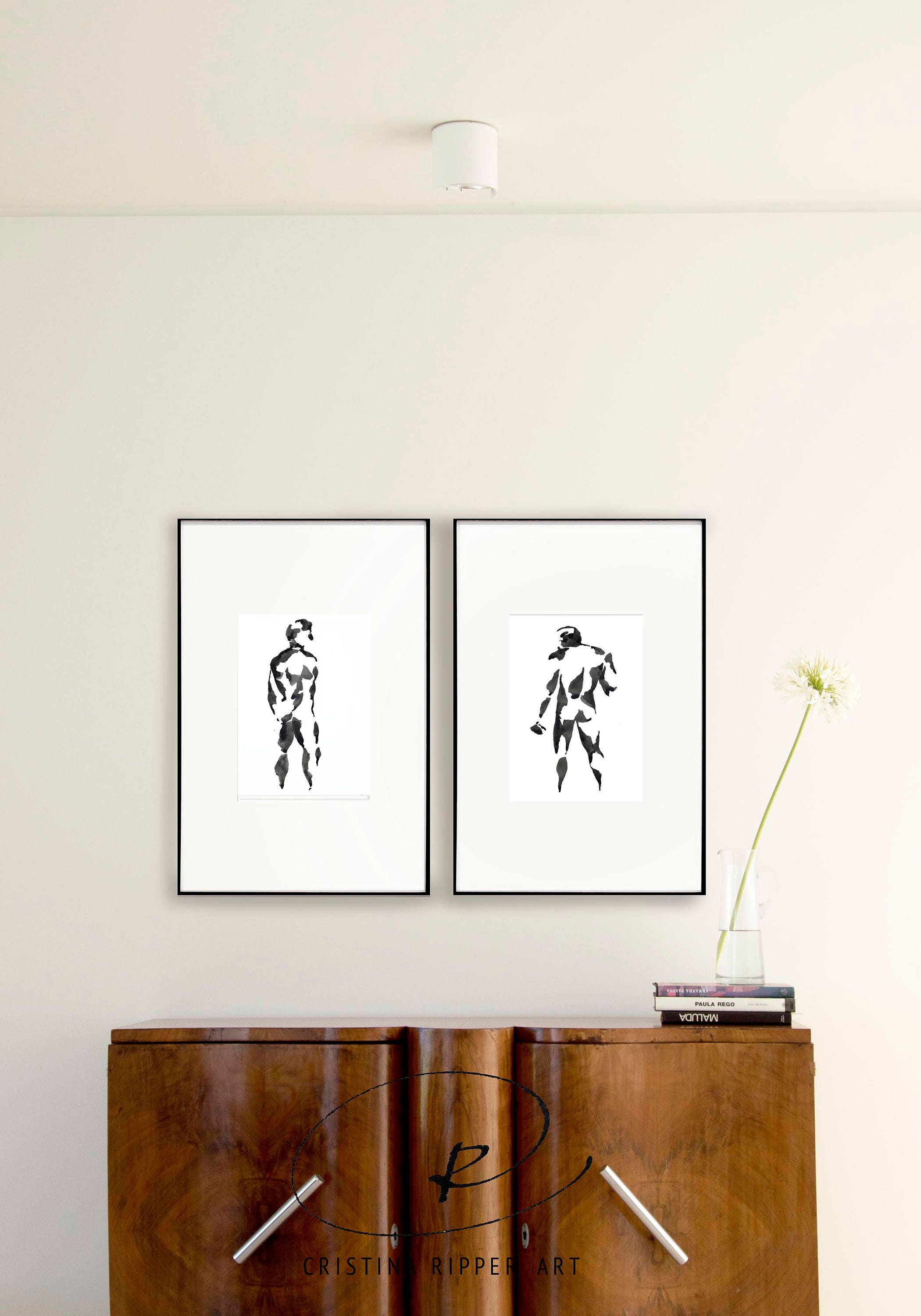 Choose Nude Set, Set Minimal Nude Art Print, Set Amount, Set Option ...