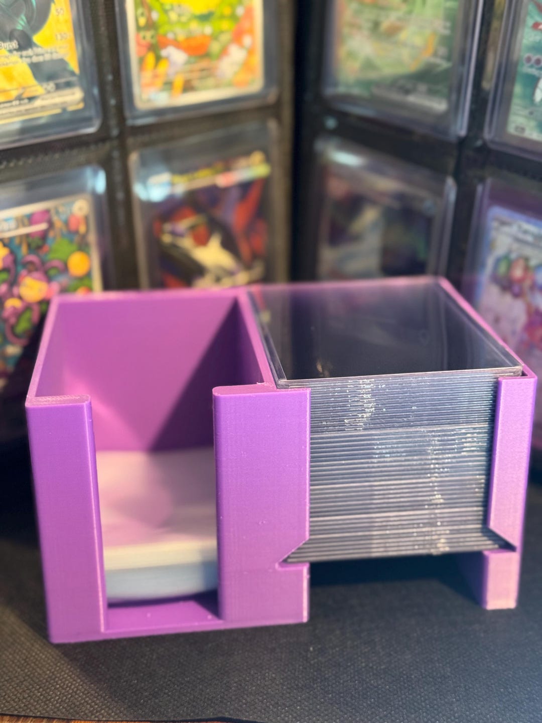 3D Printed TCG Card Organizer Holder | Top Loader Sleeve Storage Desk ...