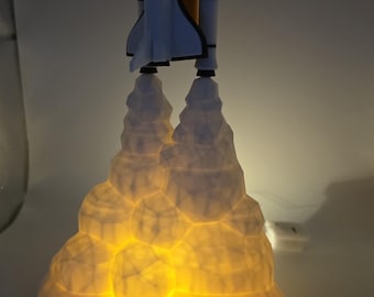 Space Shuttle Launch Lamp | Rocket Blast Off Night Light