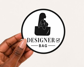 Designer Bag Checkbox Checkmark Funny 5" Waterproof Die-Cut Vinyl Sticker Decal