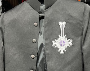 Ghost Papa Emeritus IV Geïnspireerde Zwarte Militaire Jas Gothic Rock Band Stijl Stage Jas Custom Cosplay Prestaties Outfit