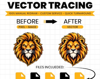 Logo Redraw, Vector Conversion, Vector Redrawing, Vector Image Tracing, Raster to Vector, Redraw Service, SVG, AI, EPS