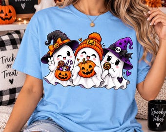 Ghost Girly Png, Cute Ghost Trio Png, Preppy Halloween Png, Coquette, Retro Fall, Spooky Trendy Boutique, Sublimation Digital Download Png