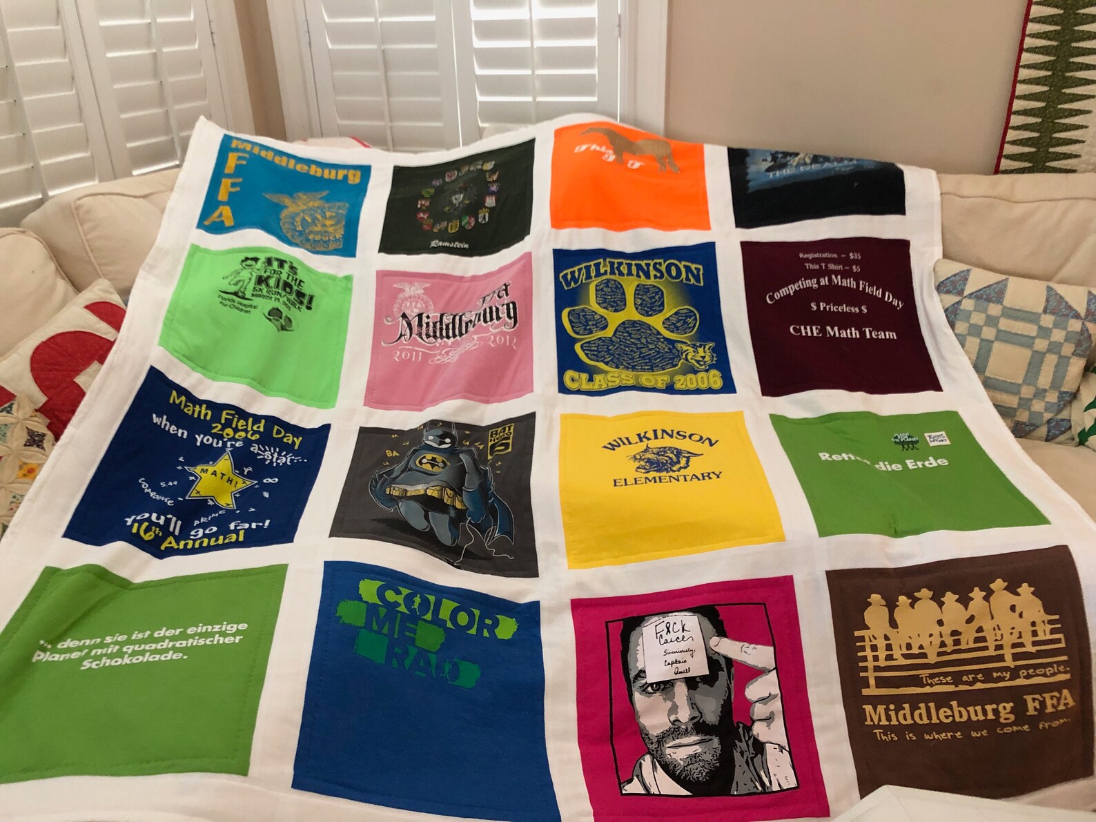 TShirt Quilt Etsy