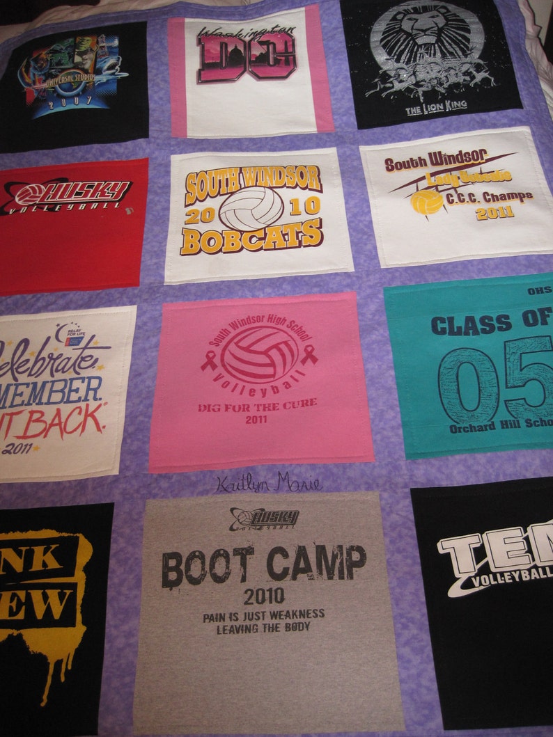 TShirt Quilt Etsy