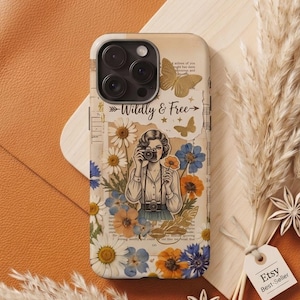 Wildly Free Floral Camera Phone Case | Vintage Inspired Protective Cover (iPhone, Samsung, Pixel)