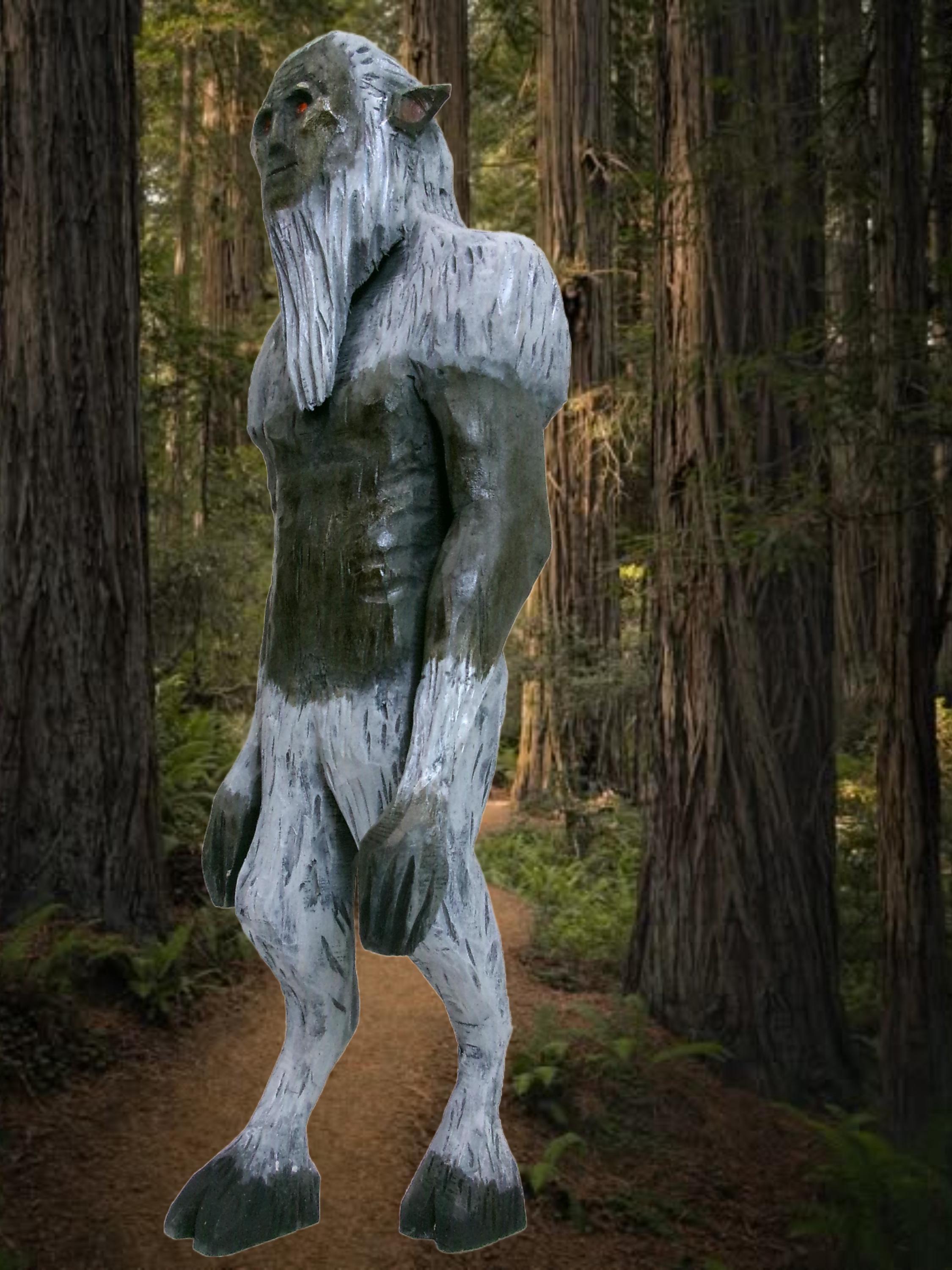 The "WOODS DEVIL" of New Hampshire Folklore- My hand carved/painted wood figure