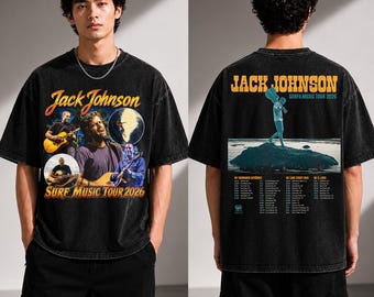 Comfort Colors Jack Johnson Surf Music Tour 2026 T-Shirt Konzert-Grafik-T-Shirt