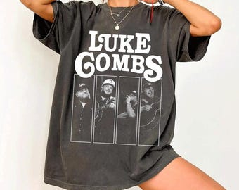 Maglietta del tour di Luke Combs del 2026, maglietta "My Kinda Saturday Night Concert", regalo per gli appassionati di musica country.