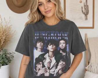 Jungkook Comfort Colors T-Shirt, Bad Boy Vintage T-Shirt, Women and Man Unisex T-Shirt