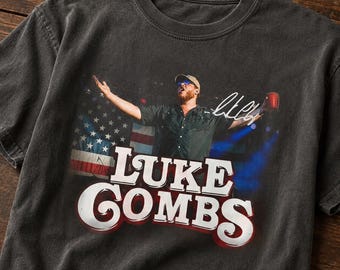 Maglietta del tour di Luke Combs del 2026, regalo per gli appassionati di musica country, maglietta vintage da concerto, merchandising di Luke Combs