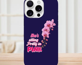 Pink Orchid iPhone Case, Floral Phone Case, Orchid Phone Cover, Botanical iPhone Case, Flower Lover Gift, Tough Protective Case