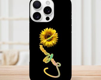 Sunflower iPhone Case for Phone Case for iPhone 16, 15, 14, 13, 12, 11, XR, XS, X , Floral Phone Case, Cute iPhone Case