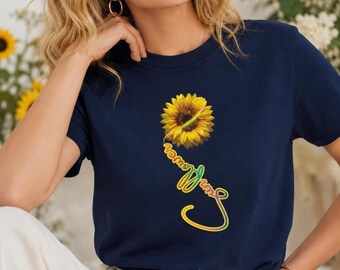 Sunflower T-Shirt for Women, Sunshine Graphic Tee, Floral Summer Shirt, Sunflower Lover Gift, Cute Flower Tee, Gift for Her