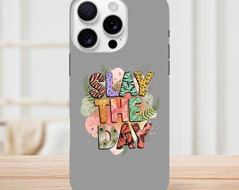 Slay The Day – Motivational iPhone Case, Dual-Layer Protective Cover