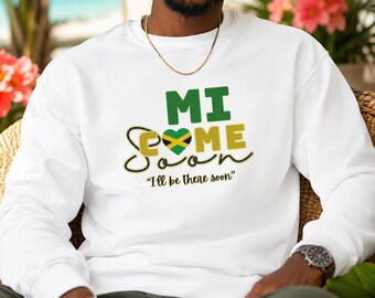 Jamaican Sweatshirt, Caribbean Crewneck, Jamaica Flag, Jamaican Patois Shirt, Gift for him, Dad Father Grandpa Husband Boyfriend Son
