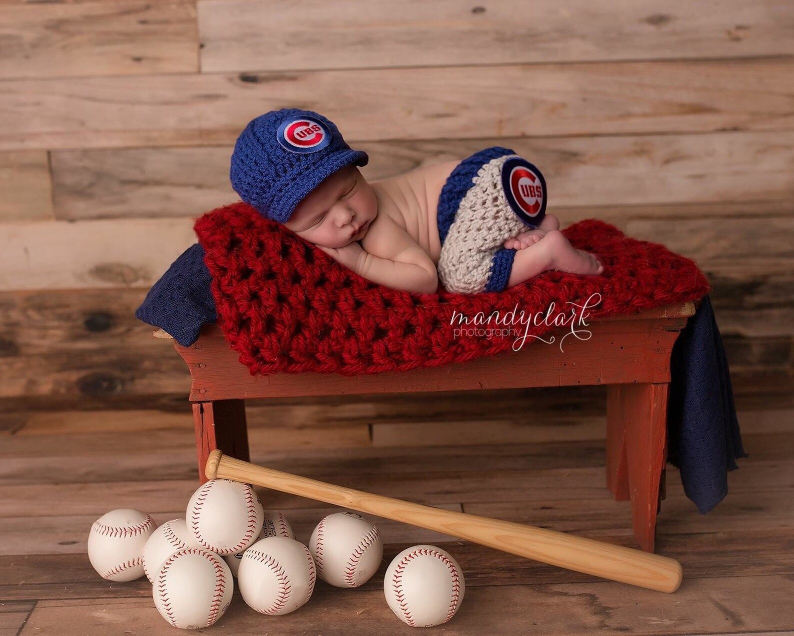 Newborn Chicago Cubs Cubbies Outfit Uniform Set Hat Cap Etsy