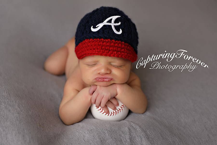 Toddler braves hat top