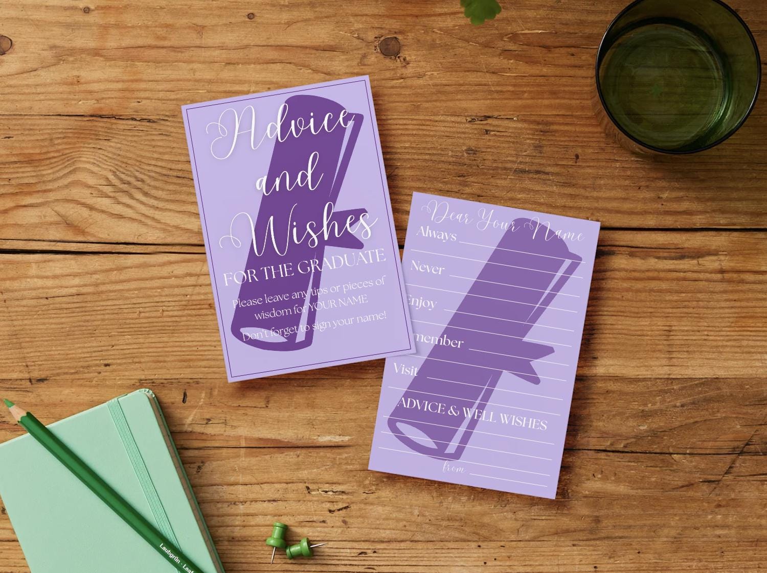 Editable Advice Sign With Cards | Instant Download Canva Template - Etsy
