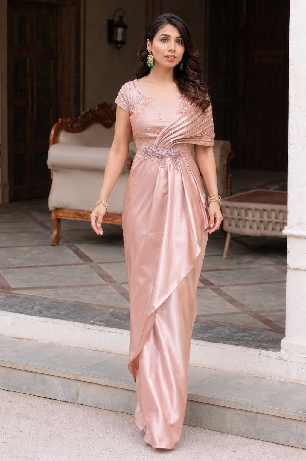 summer dresses classic Simplee Women's Flowy Midi Dress Casual V Neck Short Sleeve Empire Waist Boho Beach Dress Wedding Guest Maxi Apricot,S at Amazon Women's Clothing store Color:Blush Pink Free People Cardigan Crafted from a soft Tropical Blush Maxi Dress
