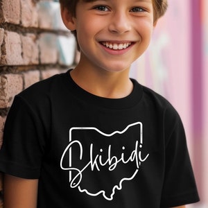 Skibidi Ohio Unisex Heavy Cotton Tee, Gen alpha slang, funny teen shirt, youth, tween, gift for boy, pre-teen tee