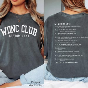 We Do Not Care Club Custom Comfort Colors shirt, Funny shirt, Gen X shirt, menopause shirt, perimenopause shirt, funny getting older t-shirt