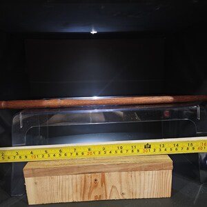 Hand turned mahogany wand