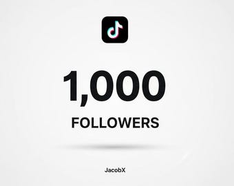 1000 seguidores reales de TikTok / Entrega rápida / Servicio de crecimiento de cuenta / Impulso de calidad real / Impulsa tu perfil de TikTok / Sin bots / JacobX