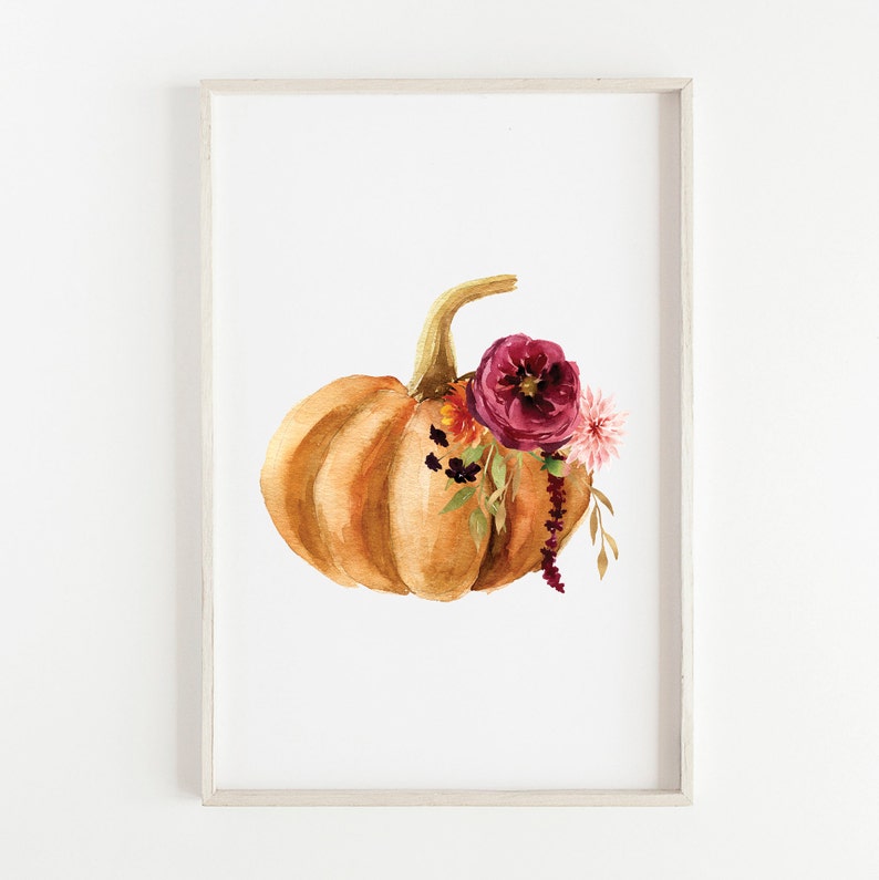 Pumpkin Print Fall Home Decor Thanksgiving Decor Set of 3 Pumpkin Printable Autumn home decor Pumpkin Printables Wall Art Fall Print