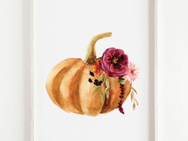 Pumpkin Print Fall Home Decor Thanksgiving Decor Set of 3 Pumpkin Printable Autumn home decor Pumpkin Printables Wall Art Fall Print