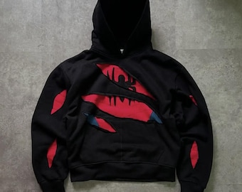 Y2K Spider-Man Venom Patchwork Hoodie - Marvel Comics, Filme & TV Shows