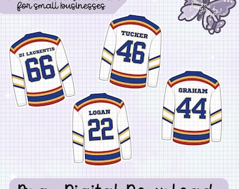 Hockey Romance Jerseys Digital Download PNG