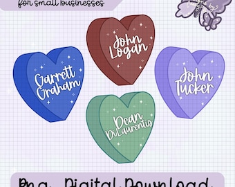 Hockey Romance Hearts Download Digitale PNG