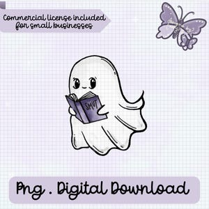 Smut Ghost Handrawn Digital Download PNG