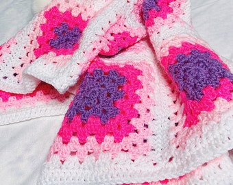 Manta cuadrada para bebé Girly Grandma
