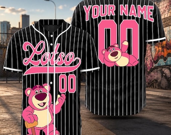 Personalize Lotso Toy Story 5  Baseball Jersey, Custom Mama Shirt, Mother’s Day Gift for Mom, Custom Name Sports Shirt