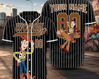 Personalize Woody  Toy Story 5  Baseball Jersey, Custom Mama Shirt, Mother’s Day Gift for Mom, Custom Name Sports Shirt