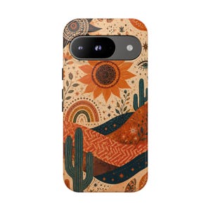 Custodia Desert Horizon per Google Pixel / Cover protettiva Boho Chic (BOH-0010)