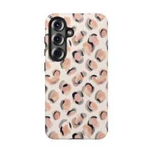 Blush Abstract Pattern Samsung Galaxy Case | Earth Tone Protective Cover (ERT-0006)