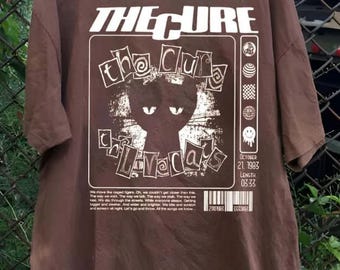Vintage T-shirt van The Cure, bandshirt uit de jaren 90, Robert Smith, retro cadeau voor muziekliefhebbers