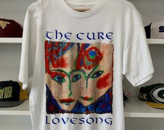 The Cure bandshirt, cadeau voor muziekliefhebbers uit de jaren 90, retro The Cure merchandise, vintage bandshirt