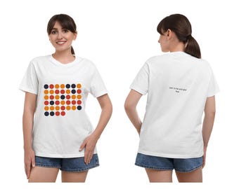 Geheime Nachricht T-Shirt | Personalisierte Color Code Art | Benutzerdefinierte verstecktes Zitat T-Shirt | Einzigartige tragbare Kunst
