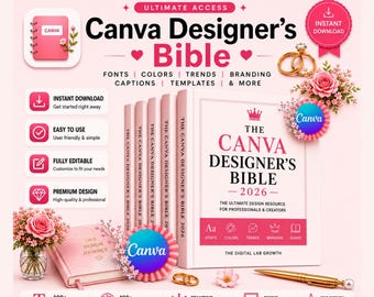 Canva Designer Bible 2026: Font, Color, Brand Kit (PDF Download)